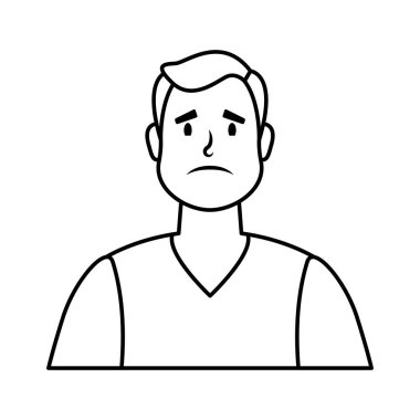 Genç adam avatar karakter simgesi