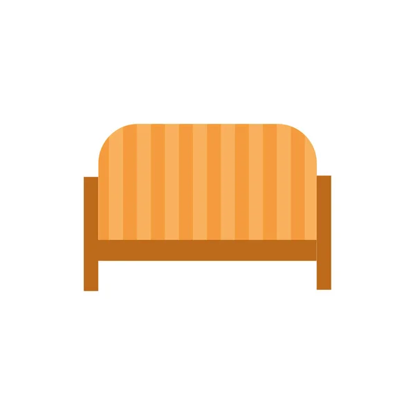 Salón sofá muebles icono aislado — Vector de stock