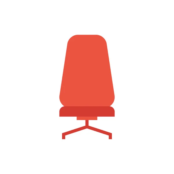 Muebles de silla de oficina icono aislado — Archivo Imágenes Vectoriales