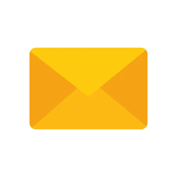 Serviço de entrega com envelope ícone isolado — Vetor de Stock