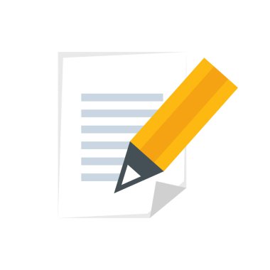 kalem izole edilmiş simgeye sahip belge