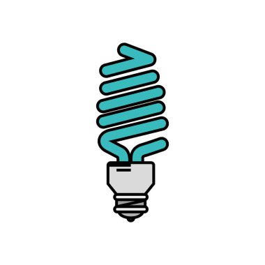 saving bulb ecology icon isolated