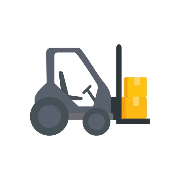 Forklift with boxes transportation delivery service — Stock Vector