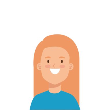 Sarı saçlı güzel bir kadın.