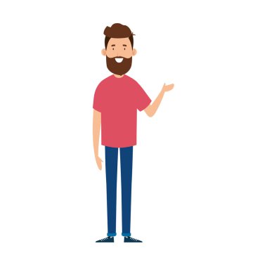 Sakallı genç adam Avatar karakteri