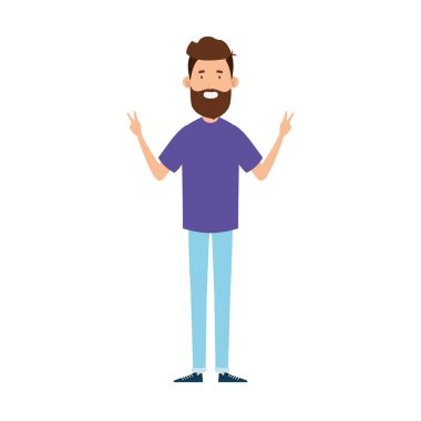 Sakallı genç adam Avatar karakteri