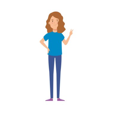 güzel kadın avatar karakter simgesi