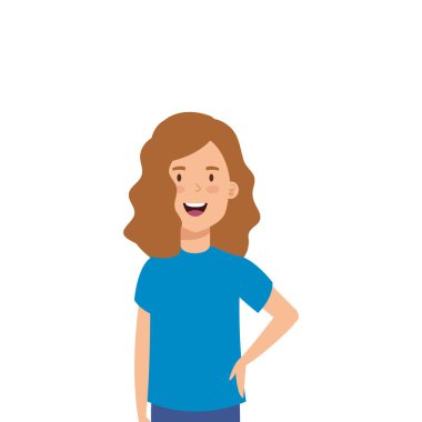 güzel kadın avatar karakter simgesi