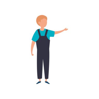 sevimli çocuk avatar karakter simgesi