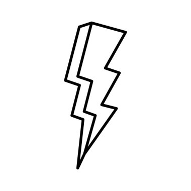 Şimşek pop sanat tarzı simge