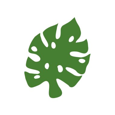 Yaprak doğa tropikal izole ikon