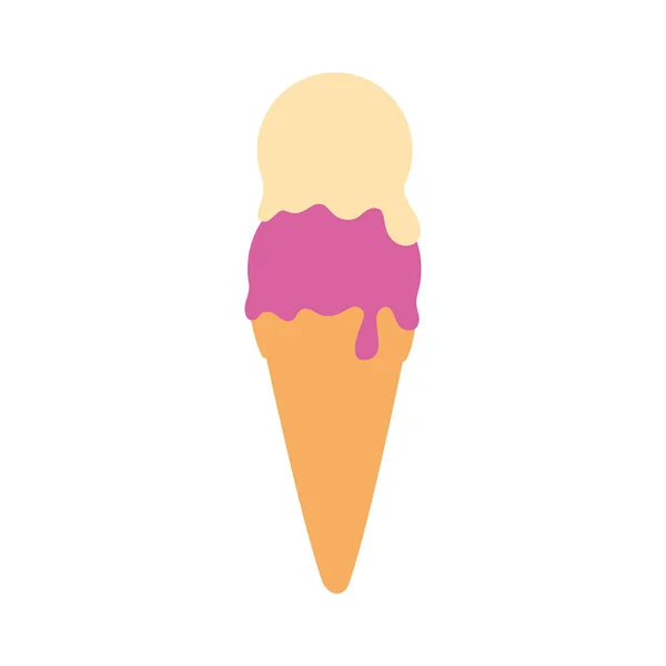 Delicious ice cream pop art style icon — 스톡 벡터