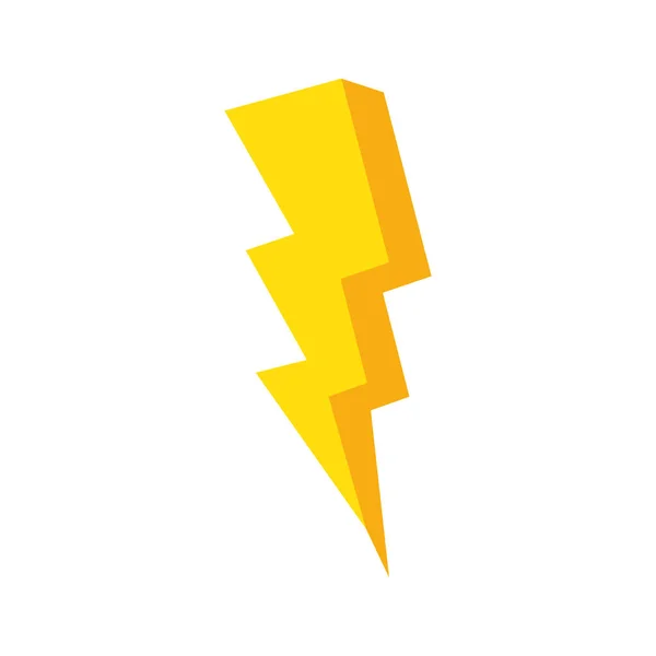 Thunderbolt pop icono de estilo de arte — Vector de stock