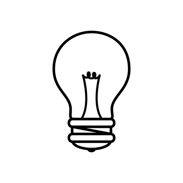 Light bulb pop art style icon — Stock Vector