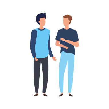 Genç erkekler karakter simgeleri