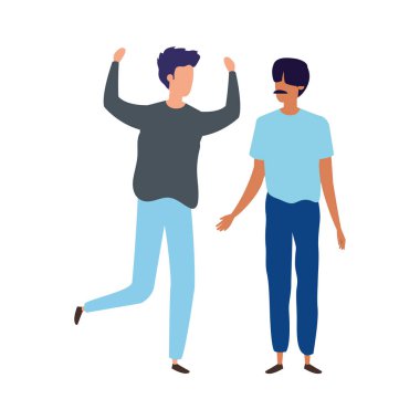 Genç erkekler karakter simgeleri