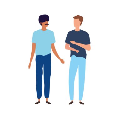 Genç erkekler karakter simgeleri