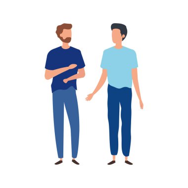 Genç erkekler karakter simgeleri