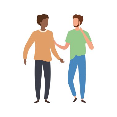 Genç erkekler karakter simgeleri