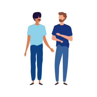 Genç erkekler karakter simgeleri