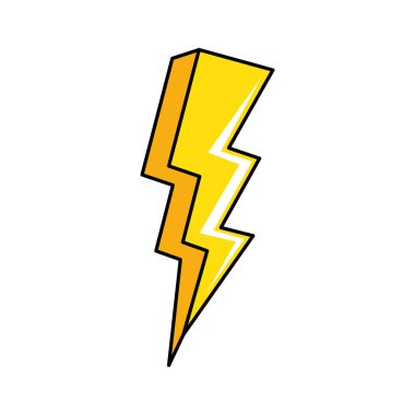 Şimşek pop sanat tarzı simge