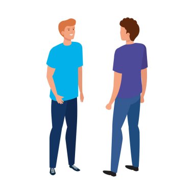 Genç erkekler Avatar karakter simgesi