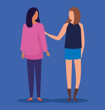 güzel kadın avatar karakter simgeleri