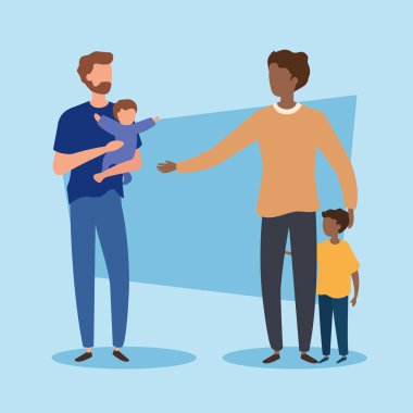 Ebeveynler ve oğulları Avatar karakterleri