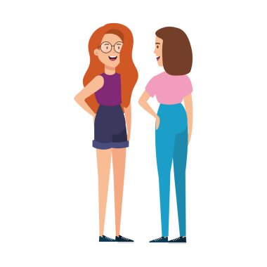 güzel kadın avatar karakter simgesi