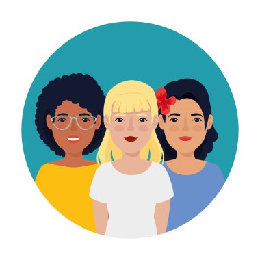 Çerçeveli Avatar karakterli güzel kadınlar