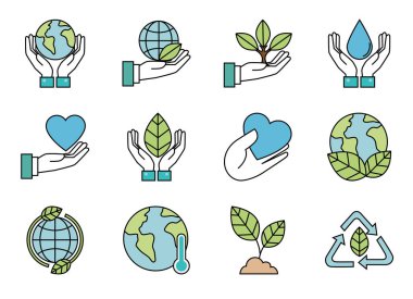 ekoloji kümesi simgeleri demeti