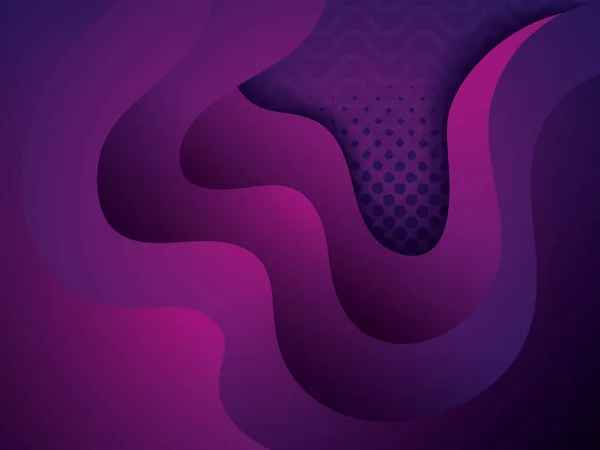 波背景ピンクと紫の色 — ストックベクタ