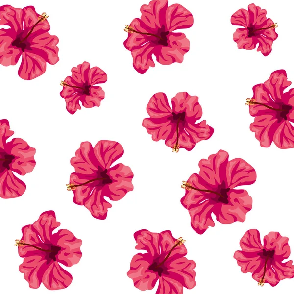 Φόντο χαριτωμένα λουλούδια ροζ χρώμα — Διανυσματικό Αρχείο