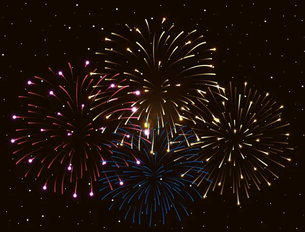 Fireworks splash explosion background icon — 스톡 벡터