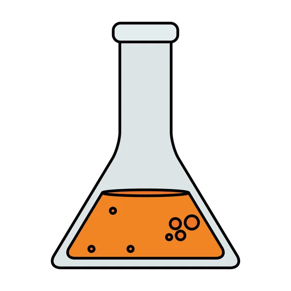 Zkumavka zkušební laboratoř izolované ikony — Stockový vektor