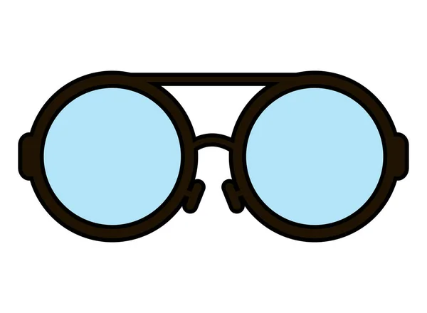 Eyeglasses optical accessory isolated icon — Stock Vector