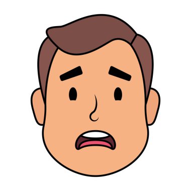 Genç adam baş Avatar karakter simgesi