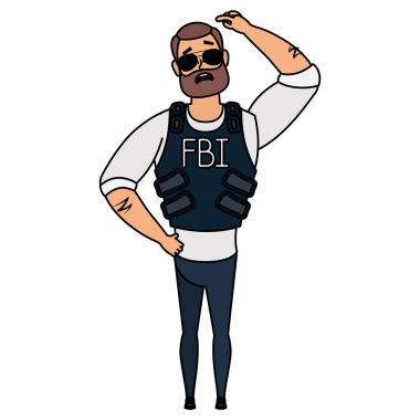 Sakallı genç adam, FBI ajanı.