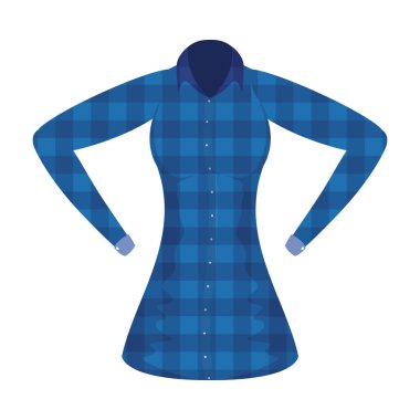 Kareli gömlekli kadın gömleği