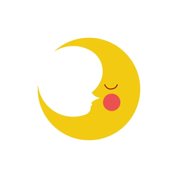 ตัวอักษรดวงจันทร์น่ารัก — ภาพเวกเตอร์สต็อก