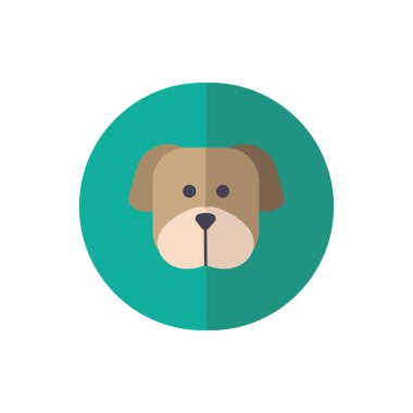 cute dog pet head character