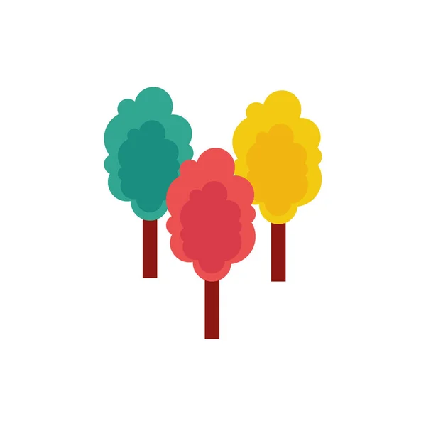 Sweet cottons colors isolated icon — 스톡 벡터