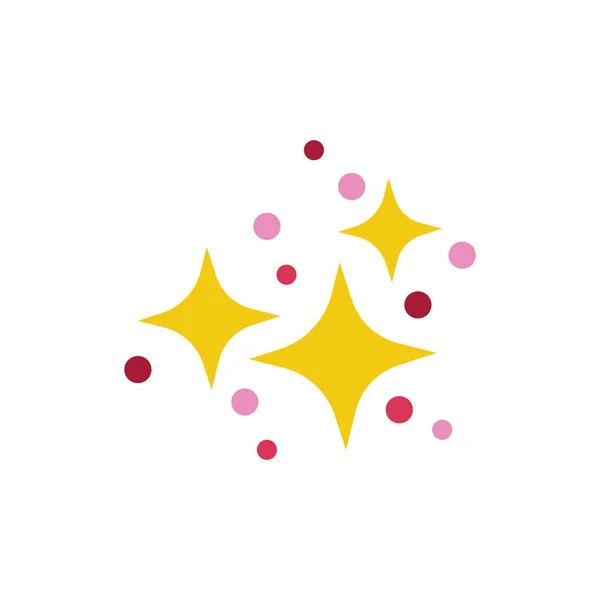Fireworks explosion of stars icon — 스톡 벡터