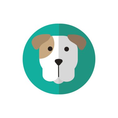 cute dog pet head character