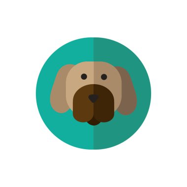 cute dog pet head character