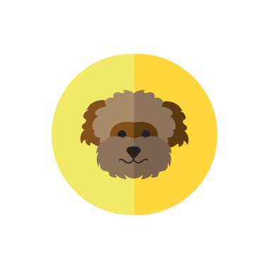 cute dog pet head character