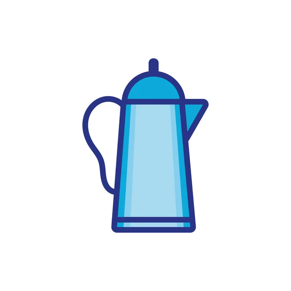 Coffee kettle drink isolated icon — 스톡 벡터