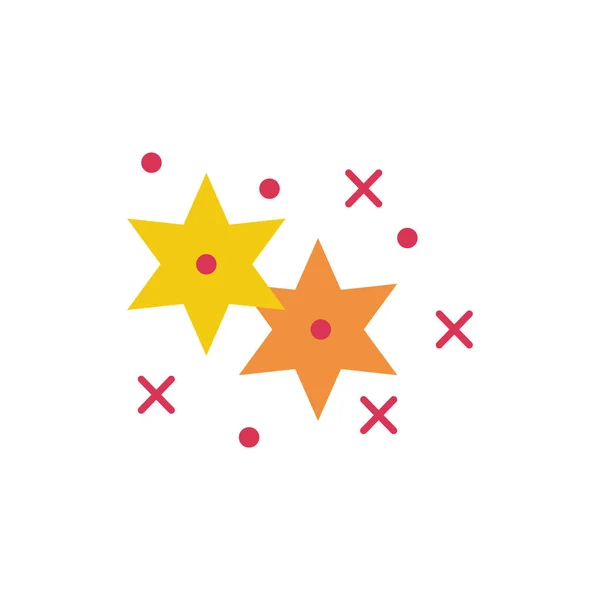 Explosion de feux d'artifice des étoiles icône — Image vectorielle