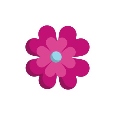 Güzel çiçek bahçesi izole edilmiş ikon