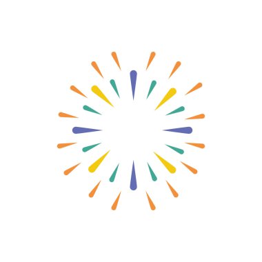 Havai fişek patlaması izole edilmiş simgeyi sıçrattı